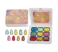 Pat Gel Palette for Nails 9-Color Fingernails Cosmetics