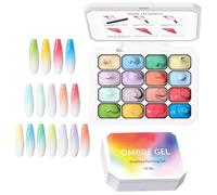 Pat Gels for Nails 16-Color Professional Gradient