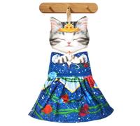 PAT JUUMG Cat Hand Towels, Cute Decorative Hanging Face Towels for Bathroom Kitchen, Super Absorbent Soft, Cat Lovers Gifts for Women, Housewarming for People Who Love Cats