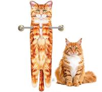 PAT JUUMG Funny Cat Hand Towels for Bathroom Kitchen,Cute Cat Decor Towel,Hanging Face Towels,Super Absorbent Soft,Funny Cat Gifts for Cat Lovers Gifts For Women/Cat Mom/Housewarming Gift (Maine Coon)