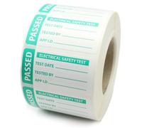 PAT Test Labels - 4th Edition - Passed - Tough Polypropylene Labels 50x25mm (1000 Labels)