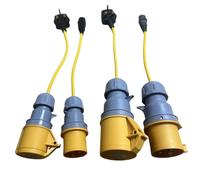 PAT Testing Adapter Set 4 Piece 110V & IEC Test Adapter Kit 16A & 32A Industrial Plug and Socket Adapters for Portable Appliance Testing (PAT) by Marten
