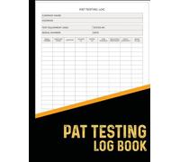 pat testing log book: HSE & IET Compliant Portable Appliance Testing & Inspection Record Sheets