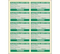 PAT Testing Stickers, Pass & Fail Labels for Portable Appliance Testing, PAT Test Labels for Safety Checks. 50 x 25mm. EJI Labels (Green - Pass, 100 Pack)