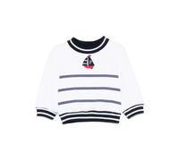 Patachou boat-embroidered sweater - White 12-18