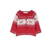 Patachou patterned intarsia-knit cardigan - Red 1-9