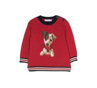 Patachou patterned intarsia-knit jumper - Red 3-6-9-12-18-24