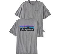 Patagonia - 100% recycled T-shirt - M's P-6 Logo Responsibili-Tee Gravel Heather for Men - Size L - Grey Grey L