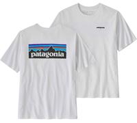 Patagonia - 100% recycled T-shirt - M's P-6 Logo Responsibili-Tee White for Men - Size S White S