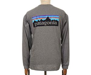 Patagonia 38518-GLH M's L/S P-6 Logo Responsibili-Tee T-shirt Men's black S
