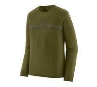 Patagonia 44585 Ms L/S Cap Cool Merino Blend Graphic Shirt Colour: STPN Strata Stripe Pond Green, Size: M