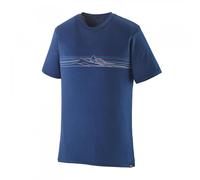 Patagonia 44590 Ms Cap Cool Merino Blend Graphic Shirt Colour: STCM Strata Stripe Clement Blue, Size: XL