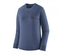 Patagonia 44600 Ws L/S Cap Cool Merino Blend Graphic Shirt Colour: STCU Strata Stripe/Current Blue, Size: S