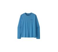 Patagonia 45457 Men's Long-Sleeved Capilene Cool Daily Shirt - Boardshort Logo Colour: SHRX Shore Blue-Light Shore Blue X-Dye, Size: L