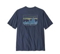 Patagonia - 73 Skyline Organic T-Shirt - T-shirt size L, blue
