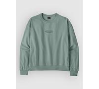 Patagonia - Women's 95 Oval Logo Daily Crew - Jumper size S, turquoise