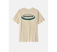 Patagonia '95 Oval Logo T-Shirt - Undyed Natural - Beige / XL