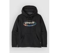 Patagonia - Sweatshirt - M's '95 Oval Logo Uprisal Hoody Black Kaleido for Men in Recycled Polyester - Size L Black L