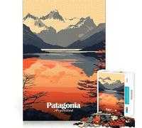 Patagonia Argentina Landscape Jigsaw Puzzles for Adults1000 Piece Strengthen Memory Home Activity Clean Edge Festive Gift (38x26cm)