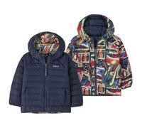 Patagonia - Baby Reversible Down Sweater Hoody - Down jacket size 6-12 Months, blue