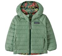 Patagonia - Baby's Reversible Down Sweater Hoody - Down jacket size 3-6 Months, green