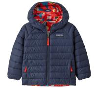 Patagonia - Baby's Reversible Down Sweater Hoody - Down jacket size 6-12 Months, blue