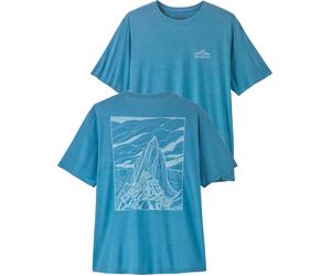 Patagonia - Breathable and lightweight hiking T-shirt - M's Cap Cool Daily Shirt Cloud Crag Shore Blue Light Shore Blue X-Dye for Men in Recycled Polyester - Size S Blue S