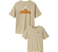 Patagonia - Breathable T-shirt - M's Cap Cool Daily Graphic Shirt - Lands Driftways: Pumice X-Dye for Men - Size L - Orange Orange L