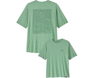 Patagonia - Breathable T-shirt - M's Cap Cool Daily Graphic Shirt Strataspire: Ellwood Green X-Dye for Men in Wood - Size M Green M