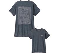 Patagonia - Breathable T-shirt - W's Cap Cool Daily Graphic Shirt Strataspire: Smolder Blue X-Dye for Women - Size XS - Navy Navy XS