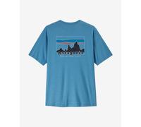 Patagonia - Lightweight, breathable hiking T-shirt - M's Cap Cool Daily Shirt '73 Skyline Shore Blue Light X-Dye for Men in Recycled Polyester - Size S Blue S