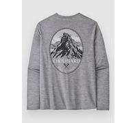 Patagonia Cap Cool Daily Graphic Long Sleeve T-Shirt fther gry L