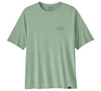 Patagonia - Breathable T-shirt - M's Cap Cool Daily Graphic Shirt Strataspire: Ellwood Green X-Dye for Men in Wood - Size XL Green XL