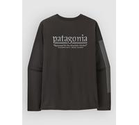 Patagonia - L/S Capilene Cool Daily Shirt Hut Tripper - Sport shirt size S, black