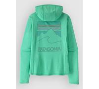 Patagonia Cap Cool Sun - Peak Visions Hoodie early teal M