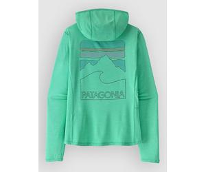 Patagonia Cap Cool Sun - Peak Visions Hoodie early teal M