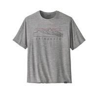 Patagonia - Breathable T-shirt - M's Cap Cool Daily Graphic Shirt Stratapeaks: Feather Grey for Men - Size L Grey