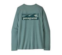Patagonia 45465 Women's Long-Sleeved Capilene Cool Daily Shirt - Boardshort Logo Colour: BSLX Blue Sage-Light Blue Sage X-Dye, Size: L