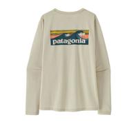 Patagonia - Women's L/S Cap Cool Daily Shirt Boardshort Logo - Sport shirt size L, sand