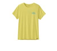 Patagonia Capilene Cool Daily Trailcheck Women's T-Shirt | UK L in Lemon Zest