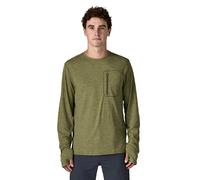 Patagonia Capilene Cool Sun Men's Top | UK M in Caper Green/Buckhorn Green