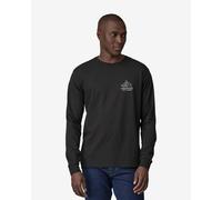 Patagonia Chouinard Crest long sleeve top pure black - XS