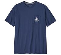 Patagonia - Chouinard Crest Pocket Responsibili-Tee - T-shirt size XL, blue