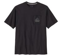 Patagonia - Chouinard Crest Pocket Responsibili-Tee - T-shirt size XS, black/grey