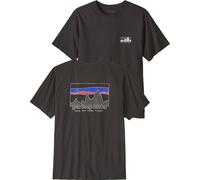 Patagonia - Classic and comfortable organic cotton T-shirt - M's '73 Skyline T-Shirt Ink Black for Men - Size L Black L