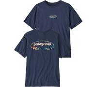 Patagonia - Classic and comfortable organic cotton T-shirt - M's '95 Oval Logo T-Shirt New Navy Kaleido for Men - Size M Navy M