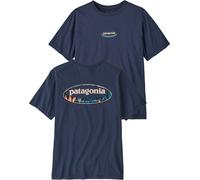 Patagonia - Classic and comfortable organic cotton T-shirt - M's '95 Oval Logo T-Shirt New Navy Kaleido for Men - Size L Navy L