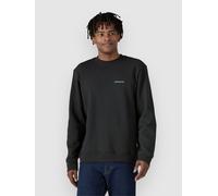 Patagonia Mens Ink Black Fitz Roy Icon Uprisal Recycled Polyester and Cotton-blend Sweatshirt M