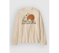 Patagonia - Kid's L/S Graphic T-Shirt - Jumper size XS, sand