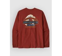Patagonia Great Waves Responsibili- Long Sleeve T-Shir rusty red L